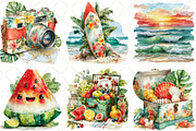 Cosy Summer Clipart Bundle, an Illustration by Black Bird Studio (Thumbnail 5 of 5)