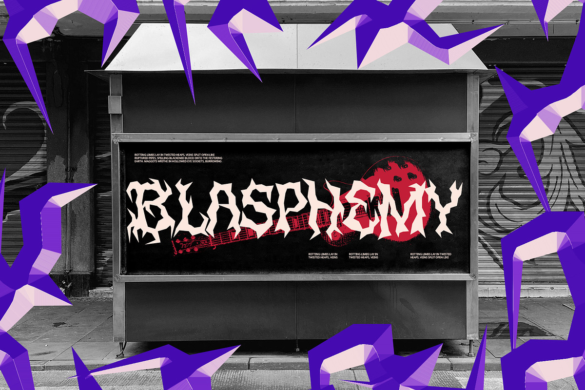 CS Gulper – Black Metal Font, a Blackletter Font by Craft Supply Co. (Photo 6 of 8)