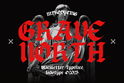 Gravenorth - Gothic Blackletter, a Blackletter Font by Indotype Foundry (Thumbnail 1 of 10)