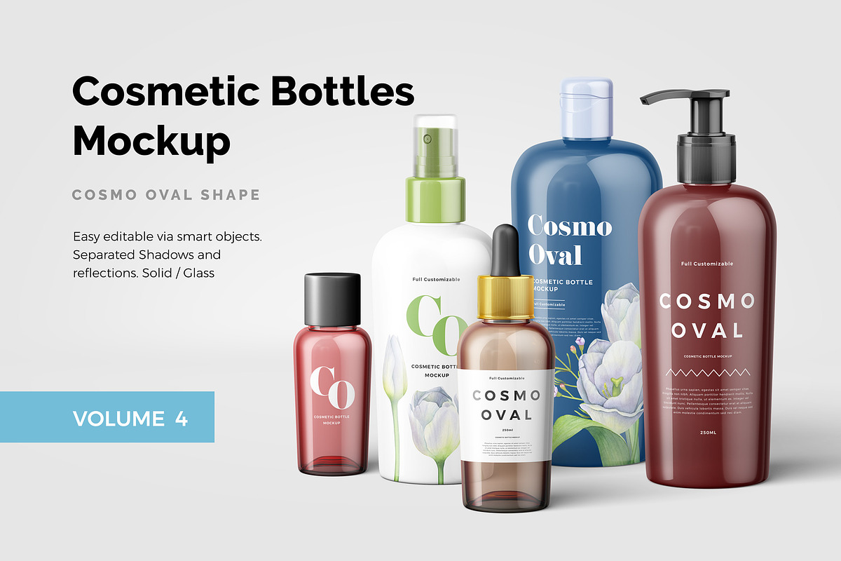 Cosmetic Bottles Mockup Vol.4, a Cups & Container Mockup by Kotulsky Mockups (Photo 1 of 4)