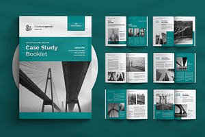 Case Study Booklet Template, a Brochure Template by Seeing-art