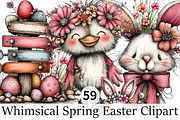 Whimsical Spring Easter Clipart, an Illustration by DreamPrint404 (Thumbnail 1 of 5)