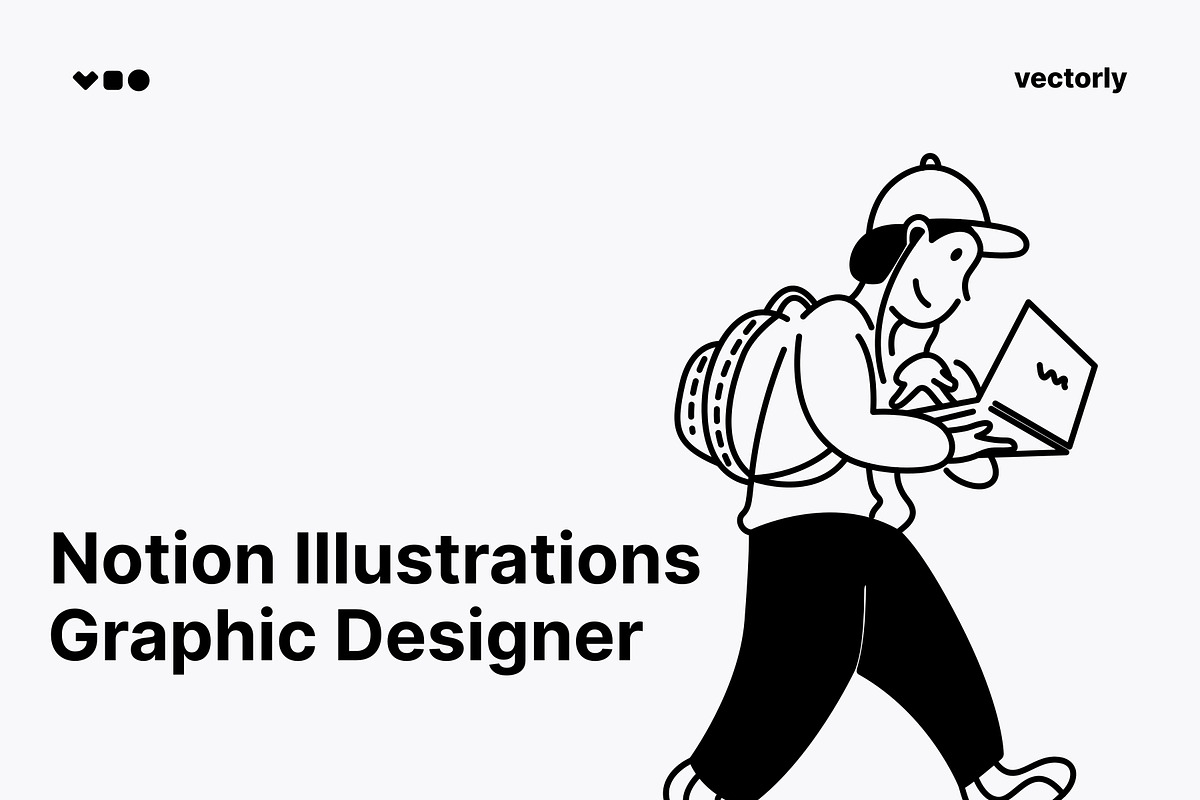 Notion Illustration Graphic Designer, a Person Illustration by Vectorly Space (Photo 1 of 6)