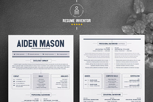 2 Pages Creative Resume Template