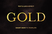 Golden Glow Text & Logo Effect, a Layer Style Add-On by Design Squad (Thumbnail 1 of 4)