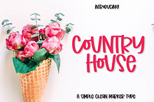 Country House - A Clean Marker Font