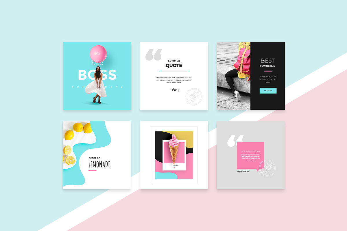 InstaBoss Social Media Pack, a Social Media Template by Skewline (Photo 7 of 11)