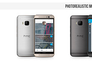 HTC One M9 Vector MockUp, a Product Mockup by Alex_Yanko (Thumbnail 5 of 5)
