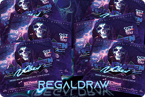Halloween Party Flyer, a Flyer Template by regalDRAW