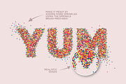 Sprinkle Photoshop Action preview 3