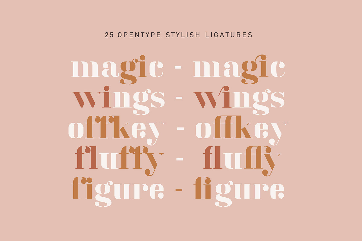 Virgo - New Serif Stencil Font preview 6