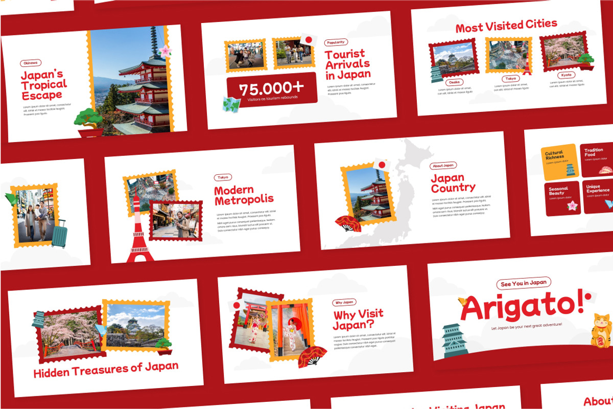 Explore Japan Google Slides, a Presentation Template by Loin Studio (Photo 3 of 4)