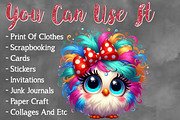 Watercolor Funny Bird Clipart bundle, a Seasonal Illustration by Craft Nest (Thumbnail 3 of 6)