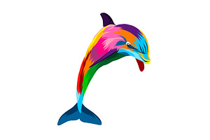 Abstract dolphin