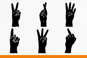 Hand Gesture Silhouette, an Illustration by Tekuni (Thumbnail 5 of 8)