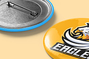 Pin Button Mockup - 8 Views, an Advertising Mockup by Illusiongraphic (Thumbnail 20 of 23)