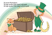 ST. PATRICK DAY Vector Illustration, a Decorative Illustration by FARAWAYKINGDOM (Thumbnail 2 of 7)