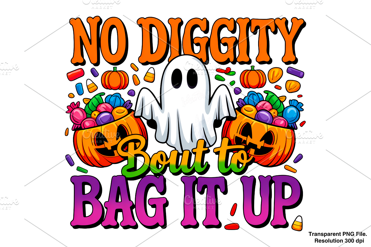 Halloween PNG, No Diggity Bout PNG, a Graphic by Clipart Bloom (Photo 1 of 2)