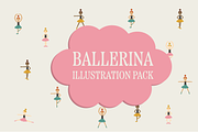 Ballerina Illustration Pack, a Graphic by saragoodies (Thumbnail 1 of 6)