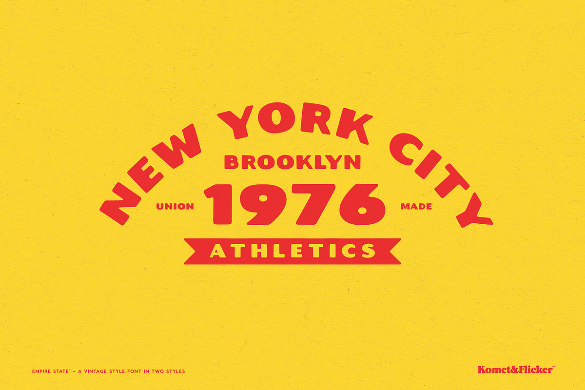 Empire State – A Rustic Font, a Sans Serif Font by Komet & Flicker (Photo 11 of 15)