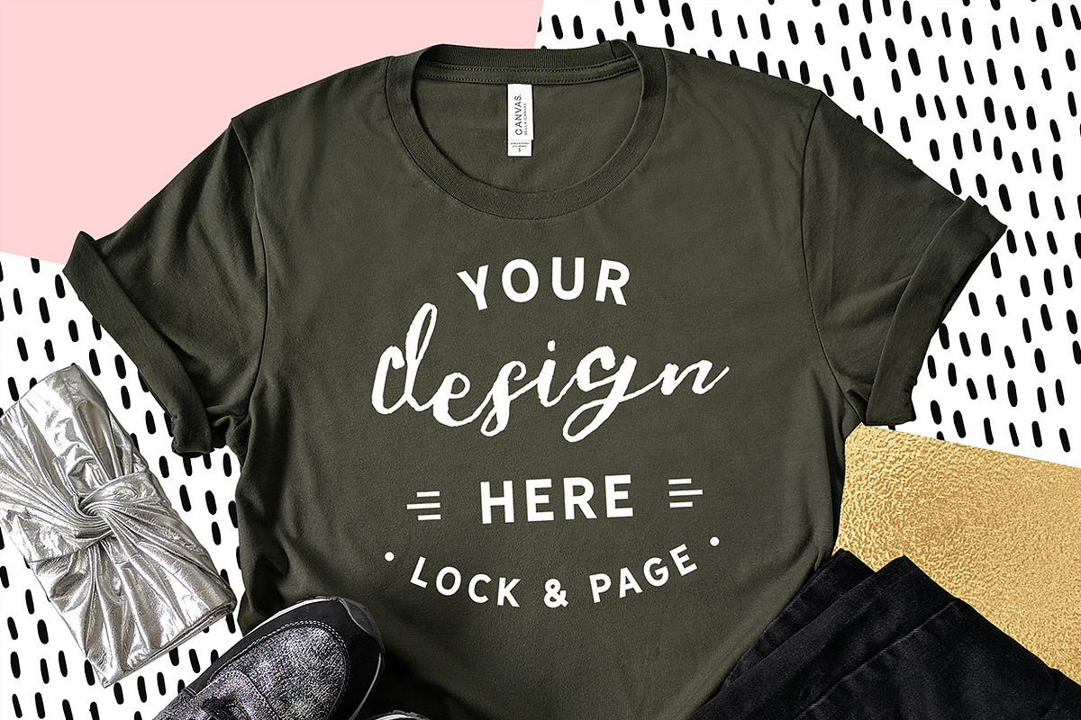 Bella Canvas 3001 Graphic Mockups, a Shirt Mockup by lock and page (Photo 7 of 65)