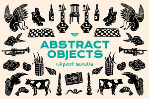 Abstract Objects Clipart Bundle, an Object Illustration by ClayStudio
