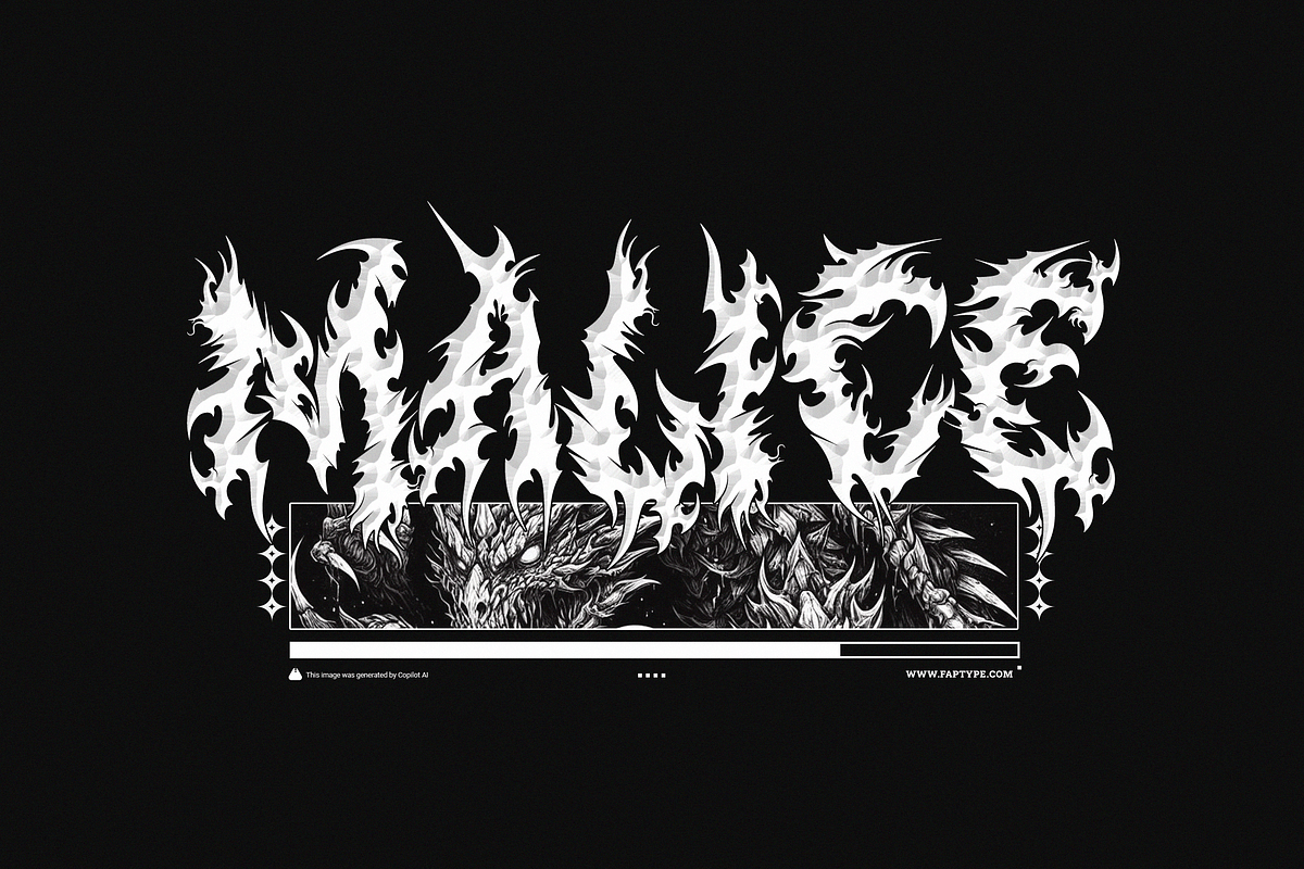 Mortal Reign | Dragonic Black Metal, a Blackletter Font by Ardana Creative (Photo 9 of 11)