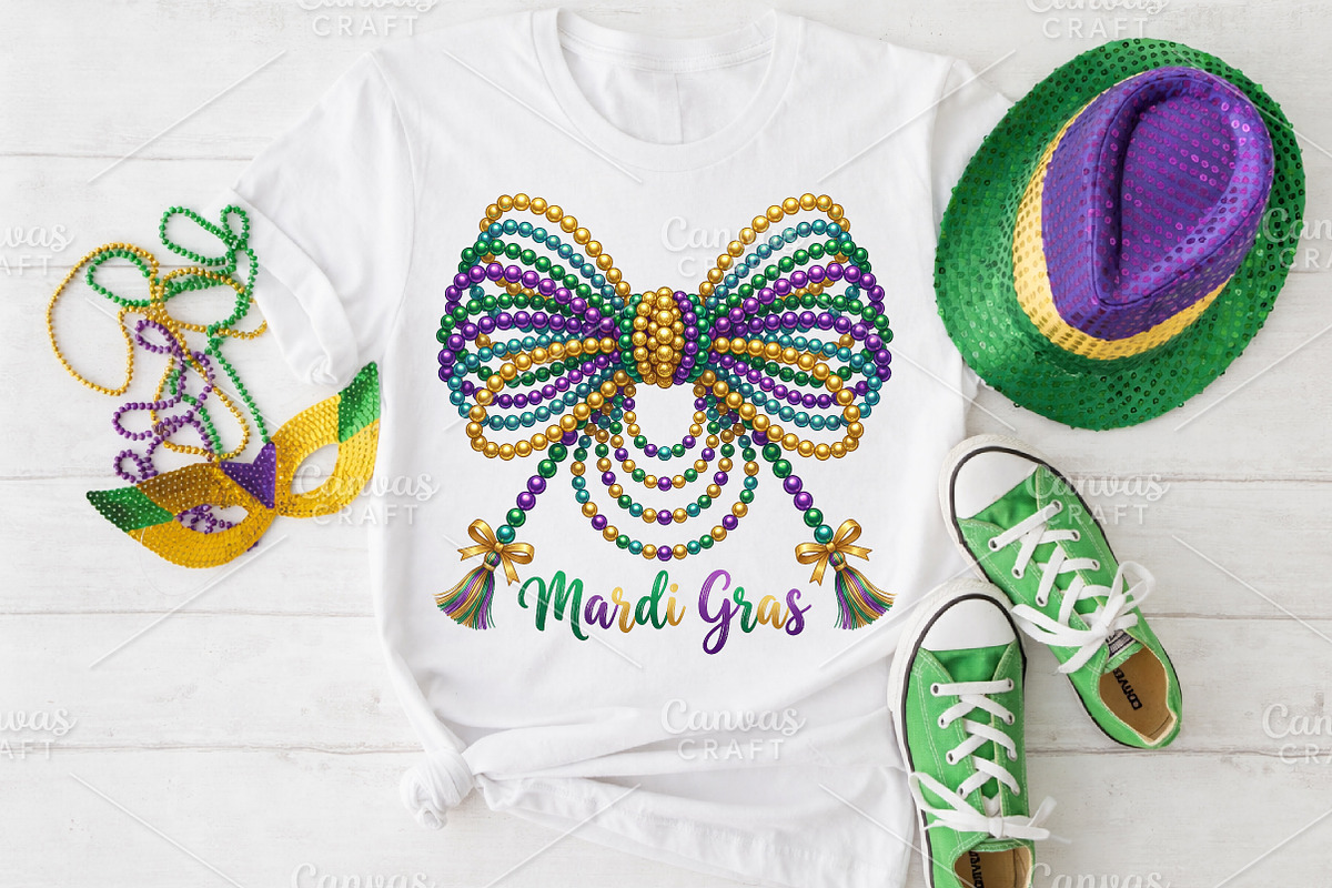 Whimsical Crafts for Mardi Gras PNG, an Illustration by Canvas Craft (Photo 3 of 6)