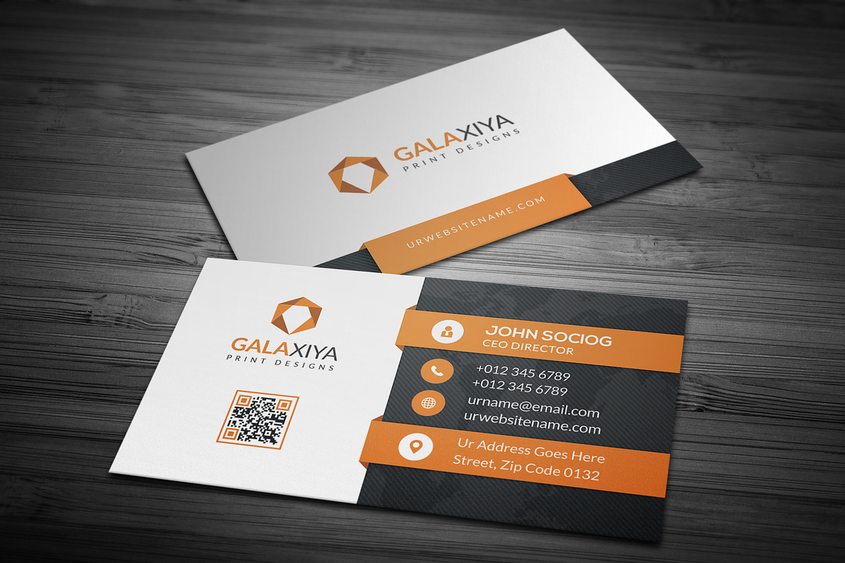 Modern Corporate Business Cards, a Business Card Template by Galaxiya (Photo 2 of 8)