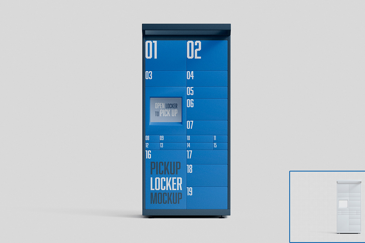 3D Parcel Locker Mockup, a Packaging Mockup by McLittle Stock (Photo 3 of 4)