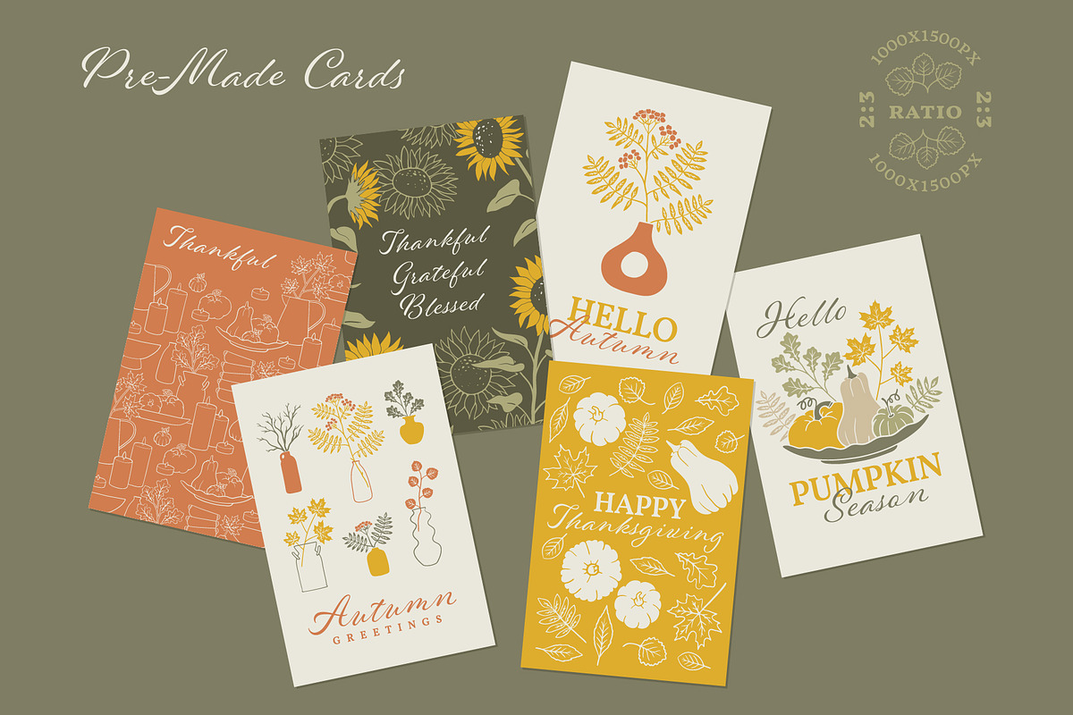Autumn Thanksgiving Harvest Clipart, a Decorative Illustration by Wild and Wonder by Ana (Photo 10 of 13)
