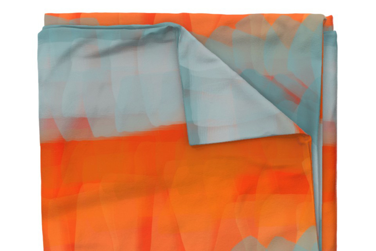 Faded bright orange watercolor, a Pattern Graphic by Nocito Design (Photo 4 of 4)