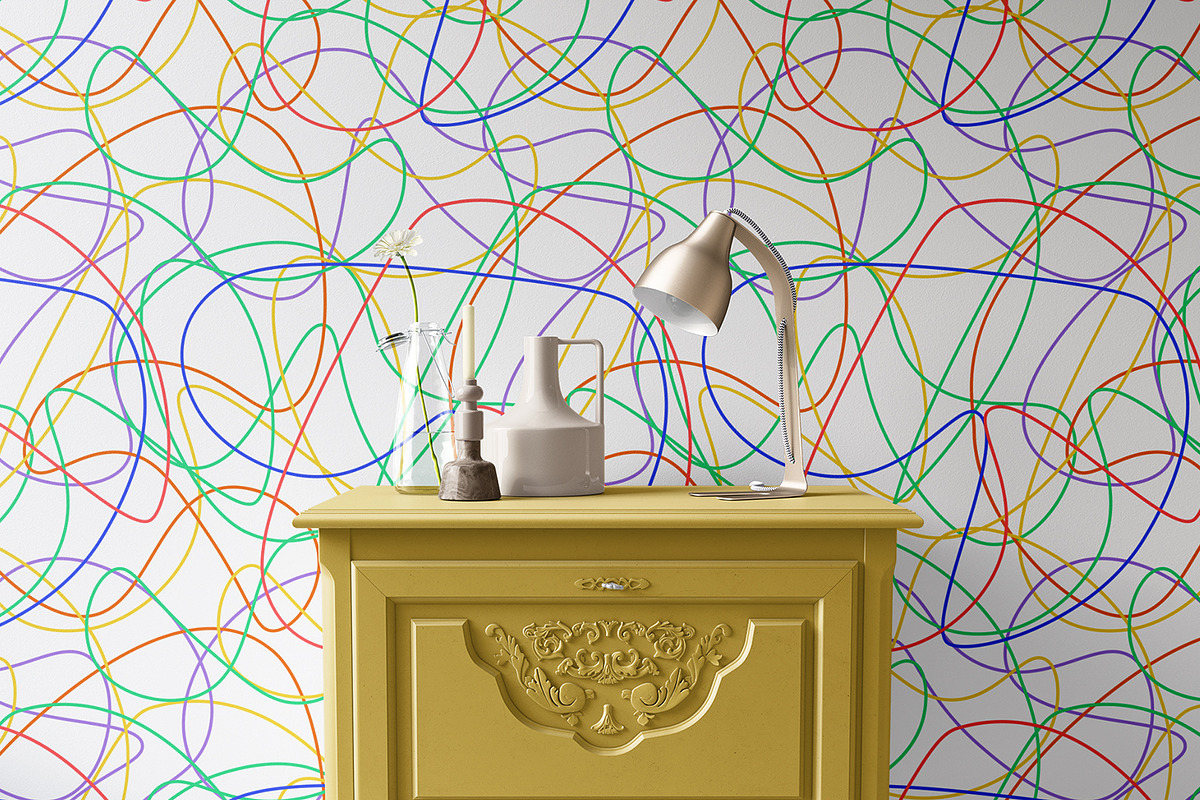 Colorful Line Print, a Background Graphic by MalyskaStudio (Photo 10 of 12)