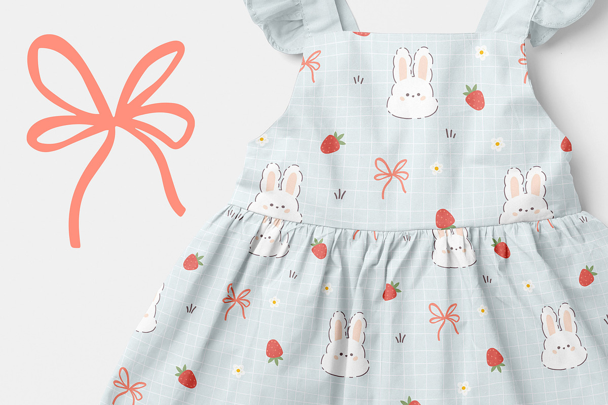 Berry Bunny Puppy Seamless Patterns, a Pattern Graphic by Svitlana Kharchuk (Photo 4 of 11)