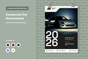 Automotive Corporate Wall Calendar, a Stationery Template by twinstd (Thumbnail 1 of 5)
