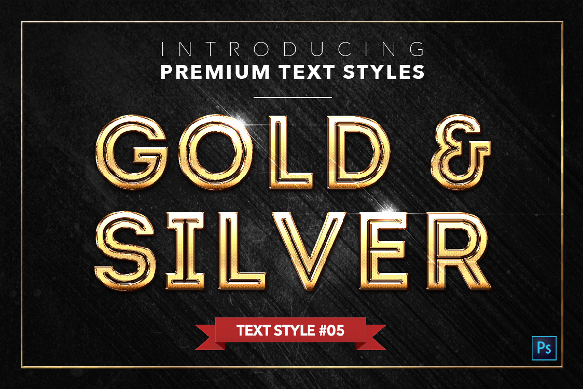Gold & Silver #2 - 20 Text Styles preview 6