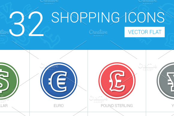 32 Shopping Icons