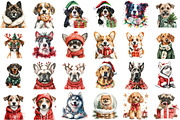 Christmas Dog Breeds Clipart Bundle, an Illustration by Sublimation Artist (Thumbnail 2 of 6)