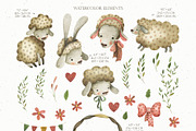 Watercolor Happy Easter set, an Object Graphic by OrangePeafowlArt (Thumbnail 2 of 17)