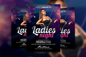 Ladies Night Flyer Template