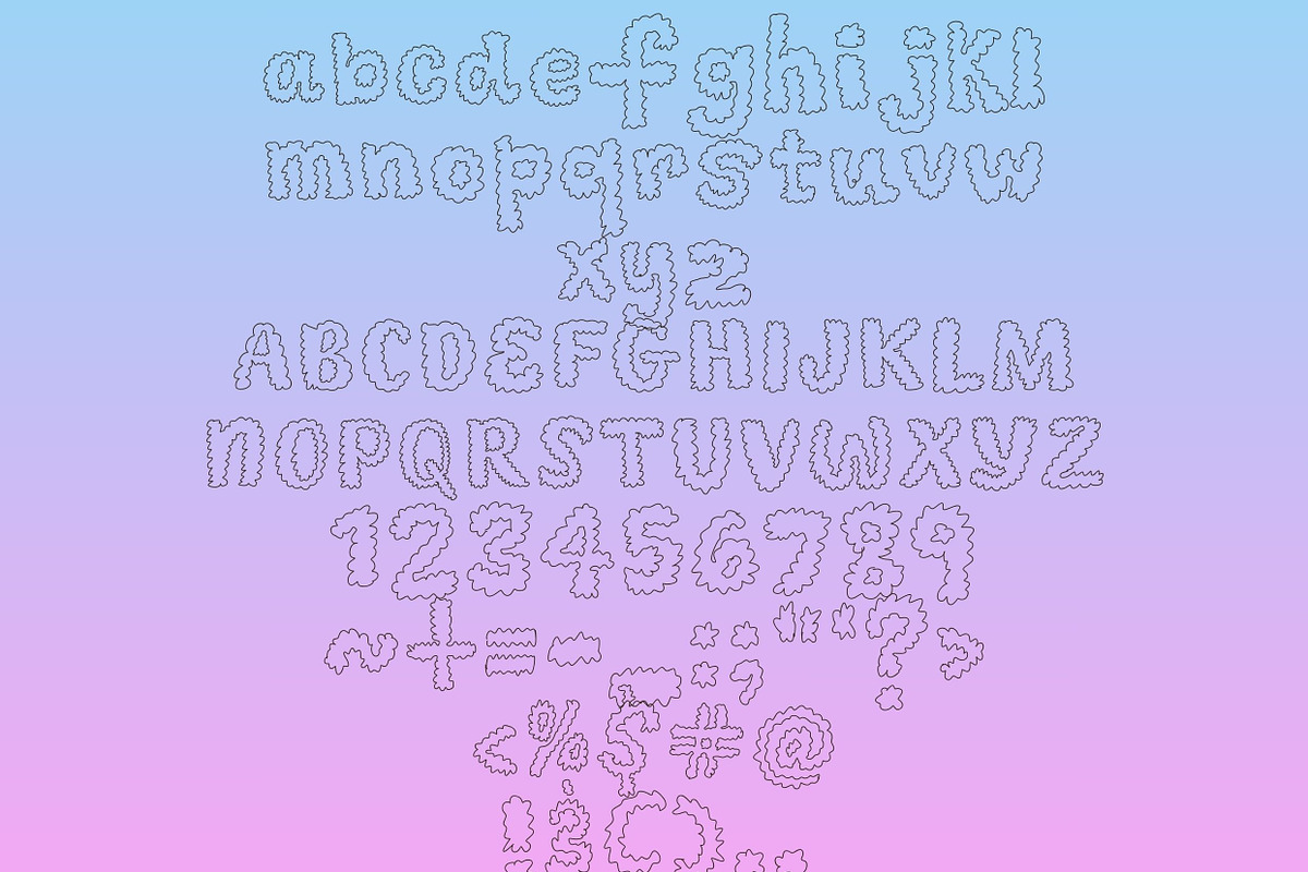 Cotton Candy Cloud Font, a Handwritten Font by Eryn Rose Design (Photo 9 of 10)