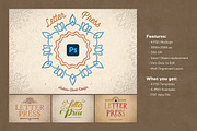 Letter Press Text & Logo Effect, a Mockup by Andrew Skoch Design (Thumbnail 7 of 7)