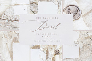 Floral Vintage Wedding Mock Ups
