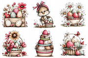 Whimsical Easter Eggs Basket Clipart, an Illustration by Daily.Designs (Thumbnail 3 of 7)