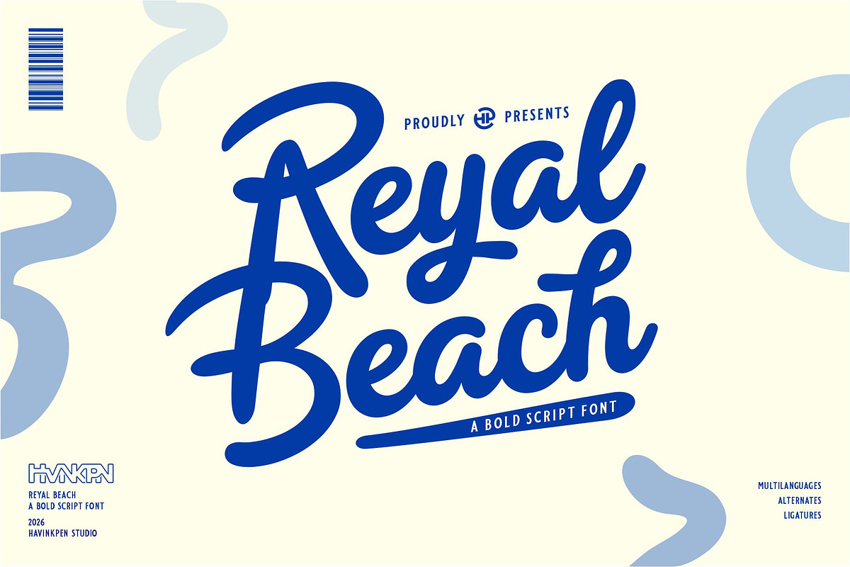 REYAL BEACH | BOLD SCRIPT, a Script Font by Havinkpen (Photo 1 of 14)