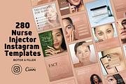 Nurse Injector Instagram Templates, a Social Media Template by Click & Create Co (Thumbnail 1 of 4)