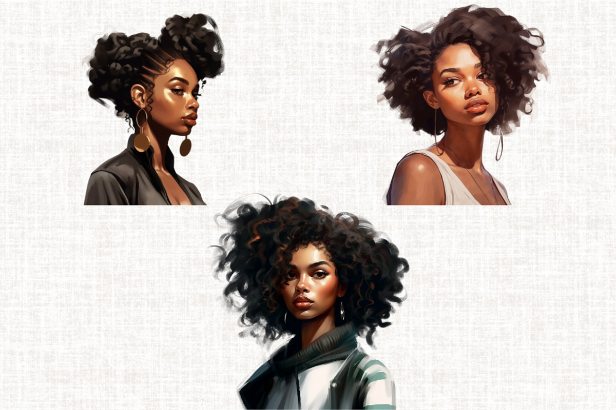 African American Modern Girl, a Person Illustration by Mash Mash Stickers (Photo 4 of 8)
