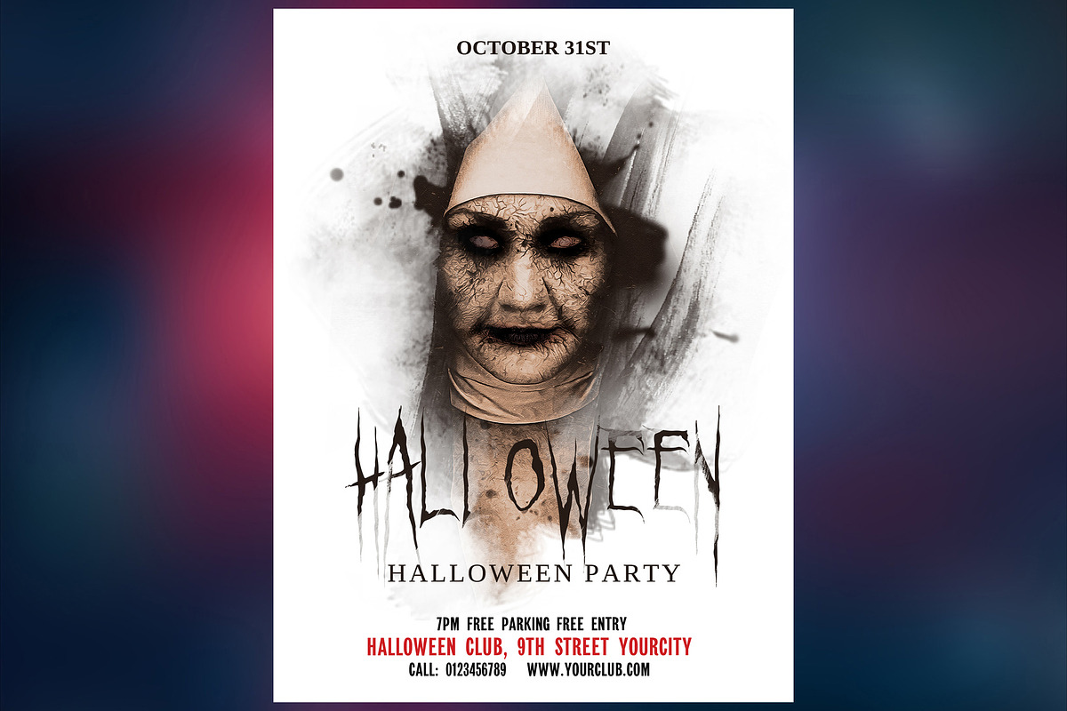 Halloween Party Collection, a Flyer Template by PSD Market (Photo 3 of 10)