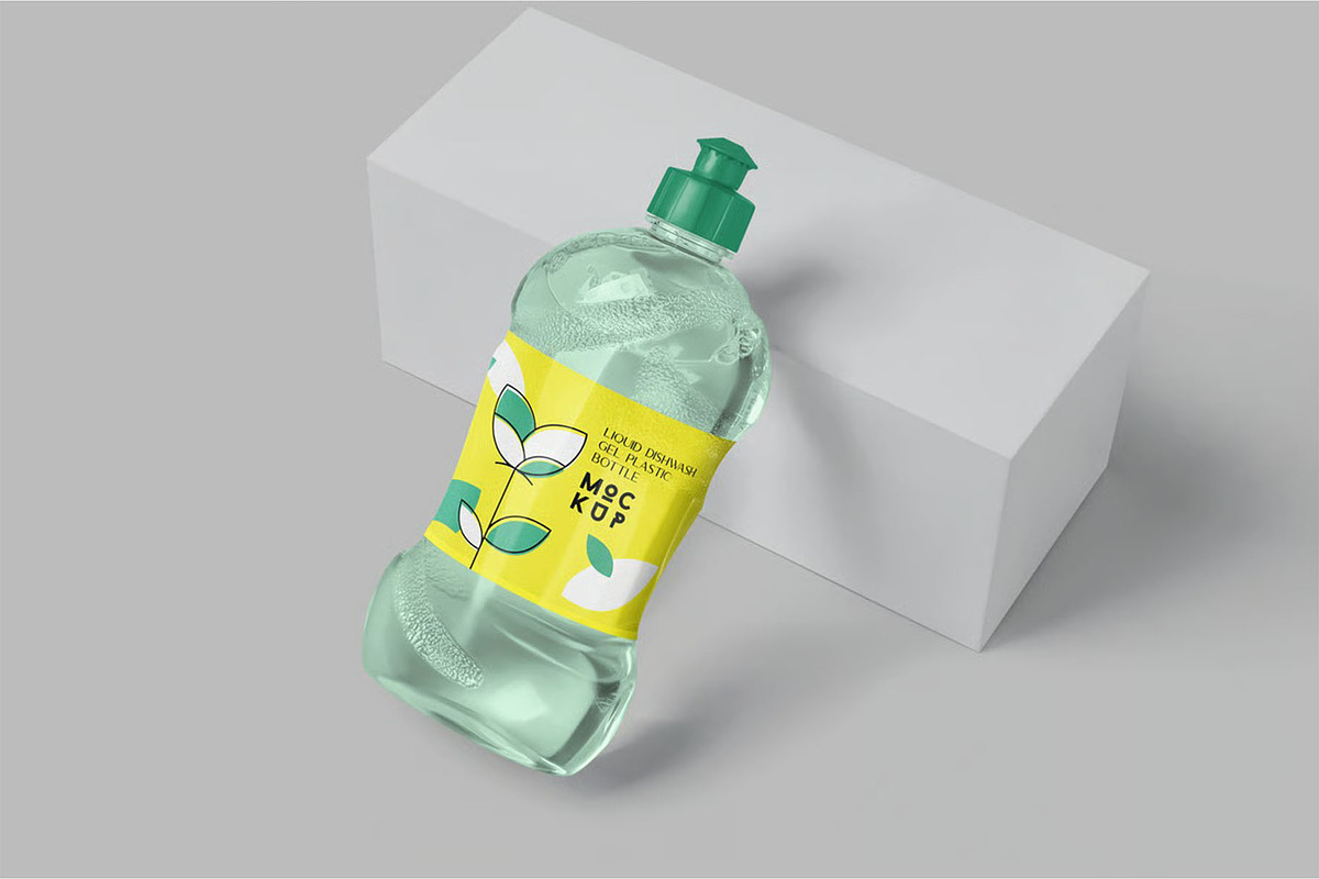 Dishwash Bottle Mockups, a Household Mockup by megostudi0 (Photo 3 of 7)