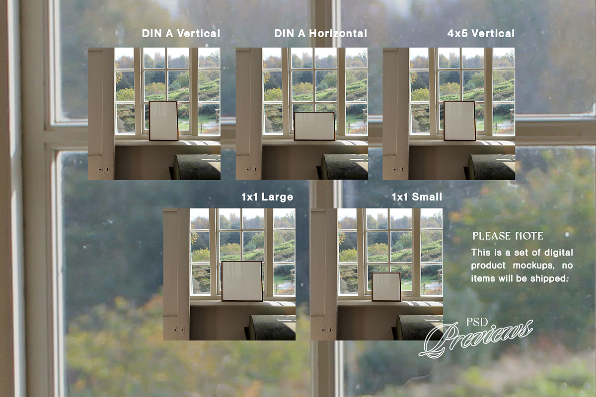 5 Frame Mockups Countryside View, an Advertising Mockup by WasMockups (Photo 6 of 7)